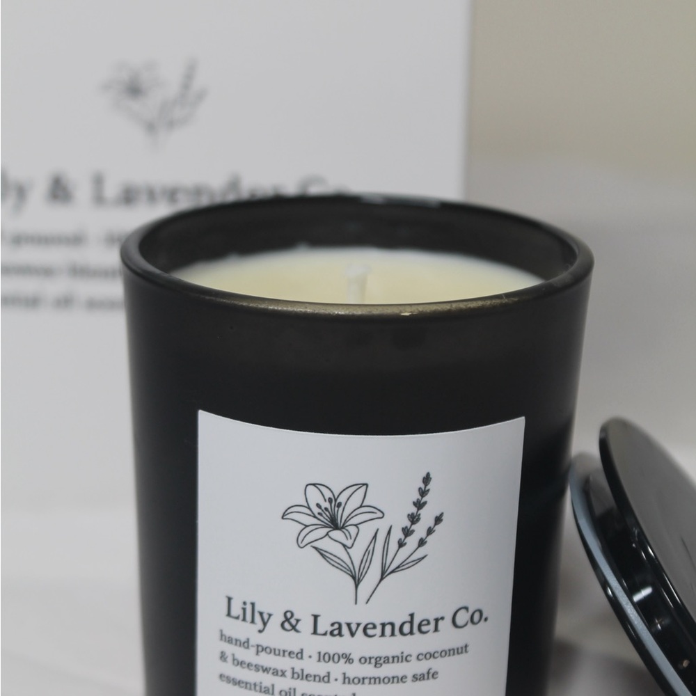 Lemon verbena scented 6oz candle non toxic organic